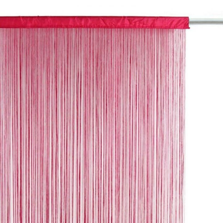 Disponible Sur Maisondulinge.fr Rideau Fil Framboise dedans Rideaux Framboise