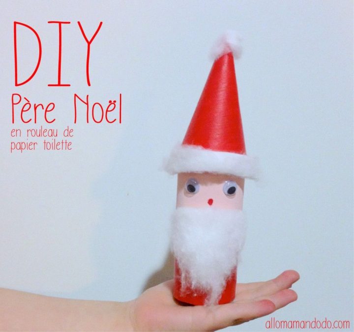 Diy Père Noël, Super Activité Pour Les Enfants! (Rouleau intérieur Activité Avec Des Rouleaux De Papier Toilette