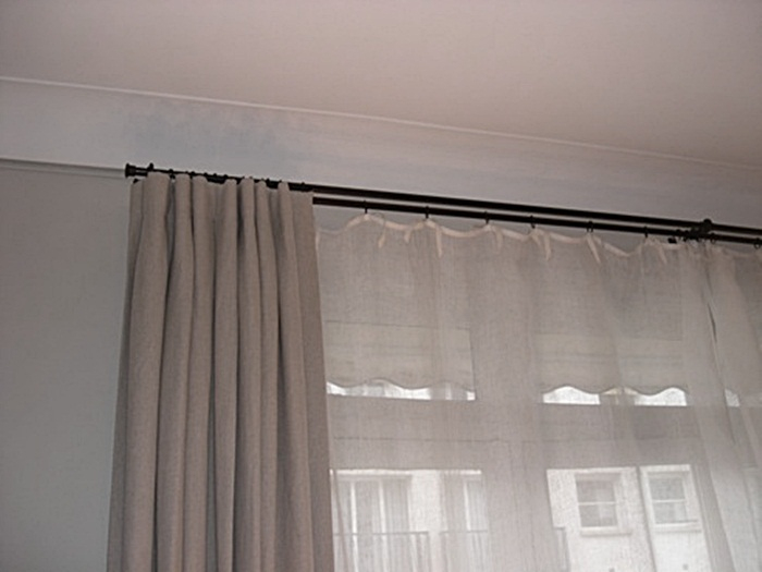 Double Tringle À Rideau – Wikilia.fr serapportantà Rideaux Double Voilage