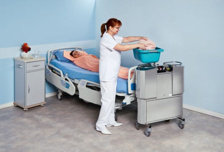 Douche Au Lit Evolution | Ajc L'Authentic, Système De destiné Toilette Complète Au Lit