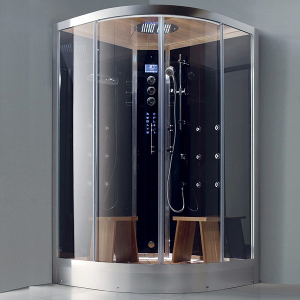 Douche Hammam New York D’angle 120 X 120 Cm – Ma-Baignoire concernant Cabine De Douche Sauna