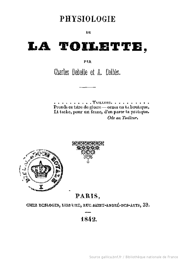 Du Dandysme – Parisian Gentleman encequiconcerne Affiche Toilettes