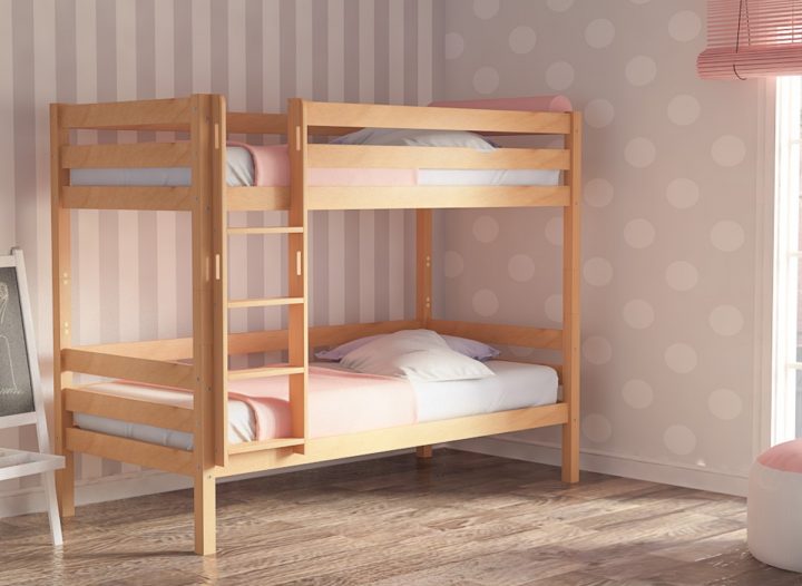 ᐅ Lits Superposés Joon Naturel Écologique En Bois Massif avec Rideau Pour Lit Superposé ᐅ Lits Superposés Joon Naturel Écologique En Bois Massif avec Rideau Pour Lit Superposé