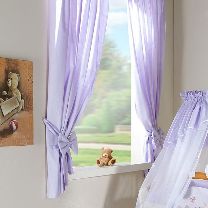 ᐅ Rideau Enfant Fille Parme Avec Embrasse Nœud • Jurassien intérieur Rideaux Avec Noeuds ᐅ Rideau Enfant Fille Parme Avec Embrasse Nœud • Jurassien intérieur Rideaux Avec Noeuds