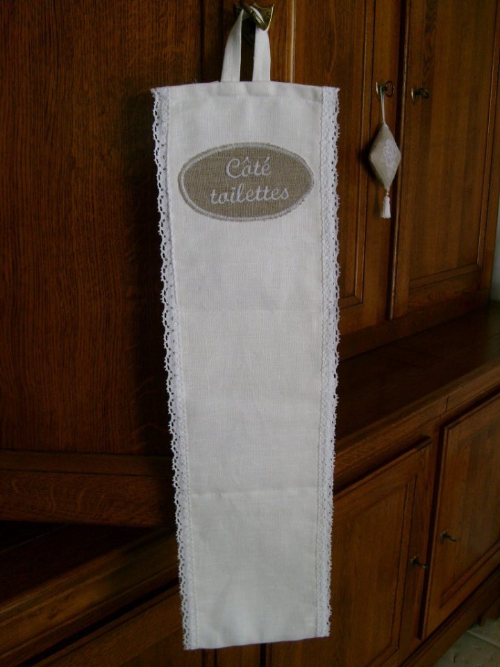 ☞Dévidoir-Réserve Papier Wc – Anniecreation Linge De encequiconcerne Reserve Papier Toilette