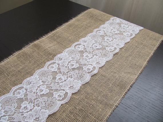 Échantillon Dentelle & Chemin De Table Toile De Jute 12.5 destiné Chemin De Table Etoile