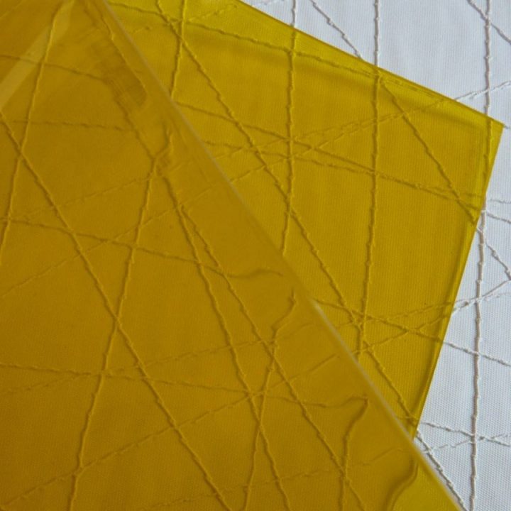 Echantillon Lanière Rideau Pvc Plastique Cristal Souple pour Rideau Plastique Anti Froid