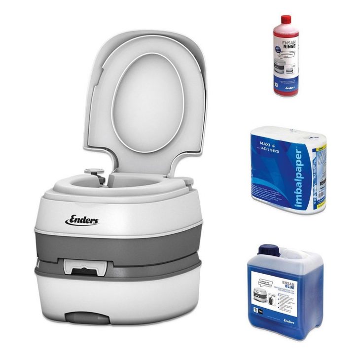Enders Campingtoilette 4993 Deluxe Mobile Chemietoilette pour Toilettes Chimiques