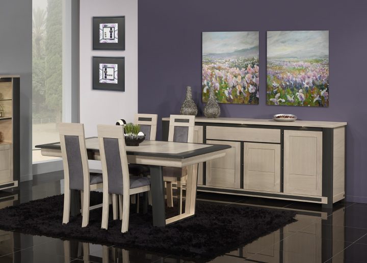 Ensemble Salle À Manger Innova Chêne Massif tout Salle À Manger Chêne Massif