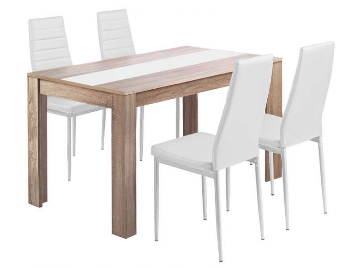 Ensemble Table Et 4 Chaises De Cuisisne Spring Coloris avec Chaise De Salle A Manger Conforama