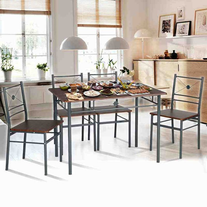 Ensemble Table Et 4 Chaises De Salle À Manger – Trend Corner avec Ensemble Table Et Chaise Salle À Manger