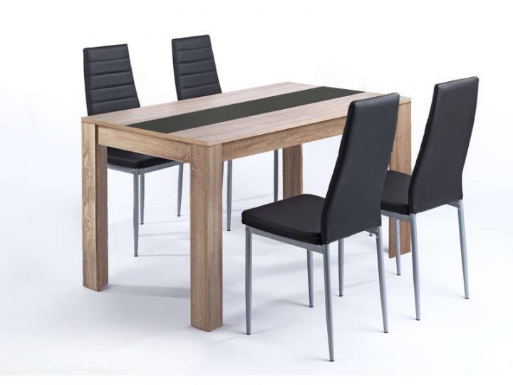 Ensemble Table Et 4 Chaises Pegasus – Vente De Ensemble dedans Chaise De Salle A Manger Conforama