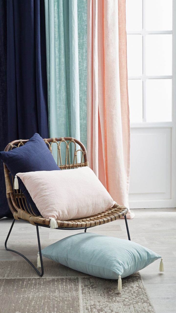 Essaouira | Rideau À Anneaux En Lin – Ainéa | Rideaux avec Rideaux Alinea