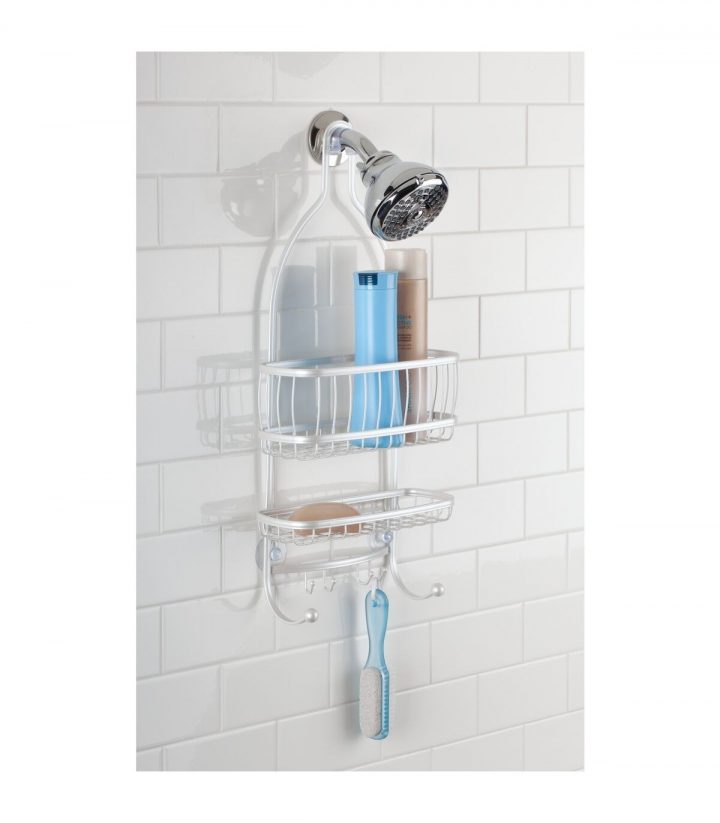 Etagère De Douche 2 Paniers En Inox encequiconcerne Serviteur De Douche Inox
