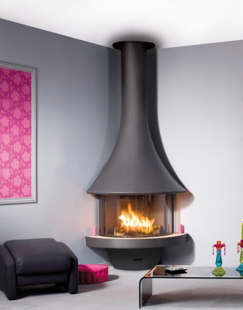 Eva 992 Fireplace With Panoramic Glass By Jc Bordelet avec Cheminée Bordelet