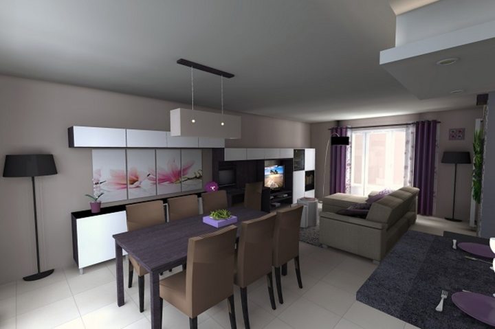 Exemple De Salon Salle A Manger Bois Meuble Chambre tout Meuble Salon Salle À Manger