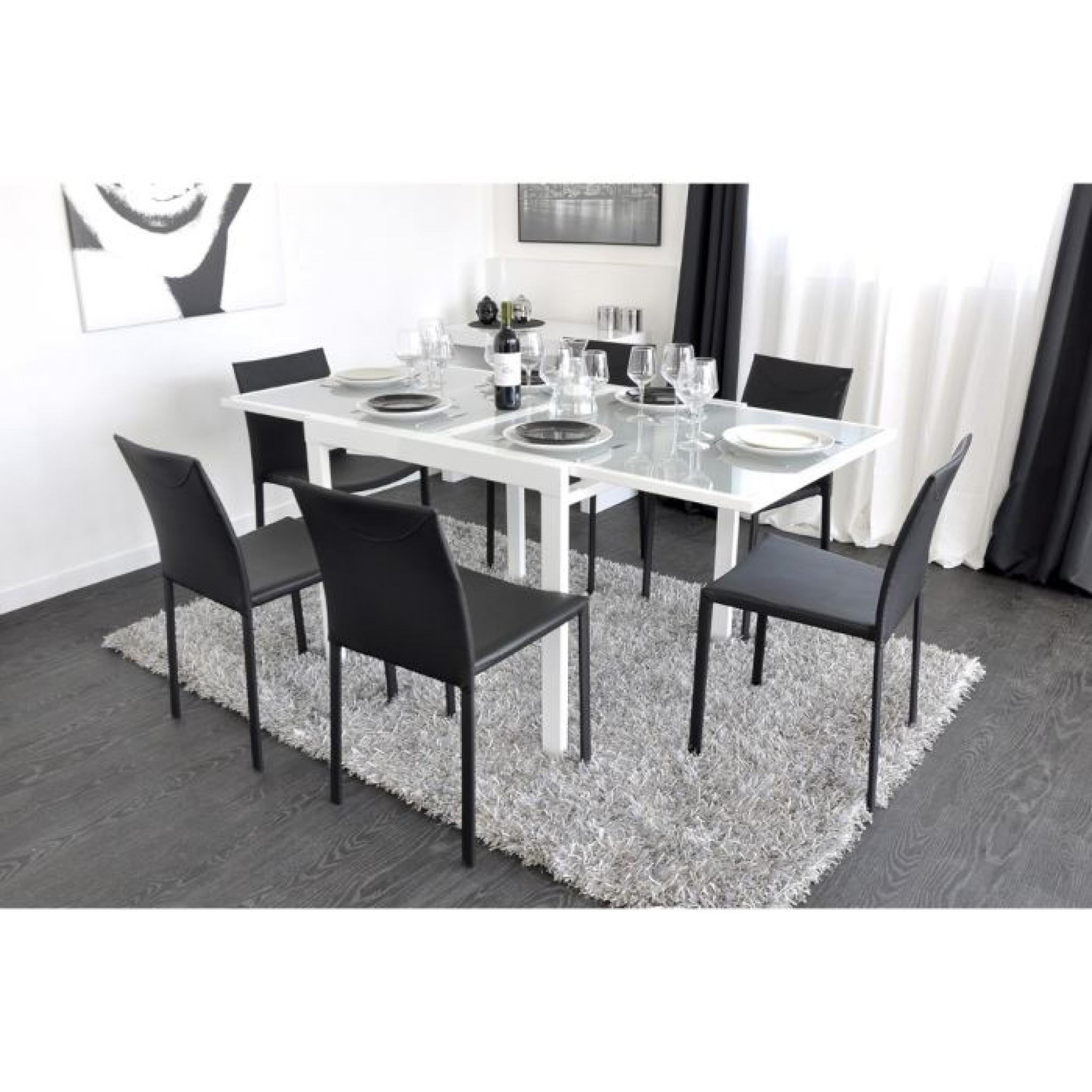 Extend Table Extensible Blanche 90/180Cm - Achat/Vente à Table Salle À Manger Pas Cher