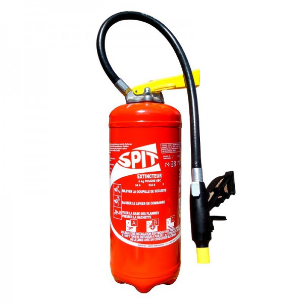 Extincteur À Poudre Abc 6 Kg Eurofeu Spit Gsp006 Abc avec Extincteur Douche Portative Extincteur À Poudre Abc 6 Kg Eurofeu Spit Gsp006 Abc avec Extincteur Douche Portative