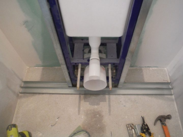 Faire Le Coffrage En Placo D'Un Wc Suspendu! | Wc Suspendu intérieur Montage Toilette Suspendu Geberit