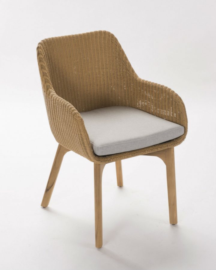 Fauteuil De Table Lloyd Loom Design – Brin D'Ouest serapportantà Fauteuil De Salle À Manger