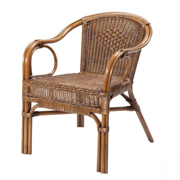 Fauteuil Pour Salle À Manger En Rotin Structure Bambou dedans Fauteuil De Salle À Manger