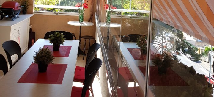 Fermeture De Balcon Par Un Rideau De Verre Résidence Le à Rideau De Verre Pour Balcon