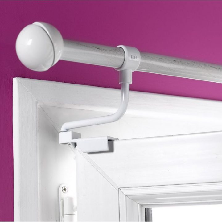 Fixation Tringle Rideau Fenetre Pvc | Rouleau De Tissu intérieur Tringle Rideau Fenetre Arrondie