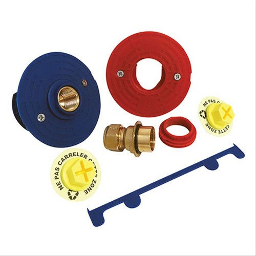 Fixoplac Droit Per Compression Pour Bain-Douche Ø12-F1/2 avec Per Pour Douche