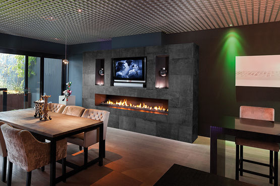 Foyer À Gaz Ouvert Sur Mesure | Foyer Gaz Sur Mesure destiné Cheminée Au Gaz