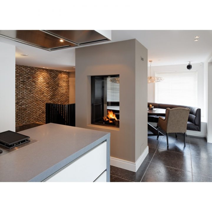 Foyers Ouvert Gaz Double Face à Cheminée Double Foyer