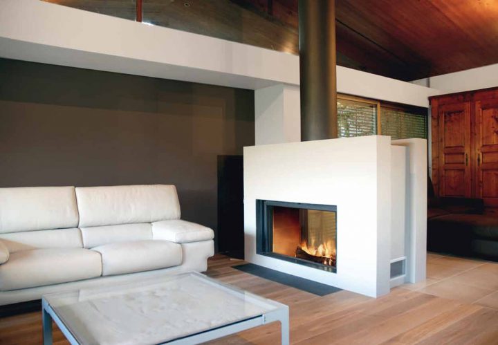 Foyers Stûv : Le Feu Essentiel Dans Une Cheminée Ouverte intérieur Cheminée Double Foyer