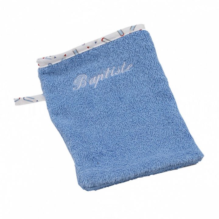Gant De Toilette Bébé Bleu Layette avec Gant Toilette Enfant