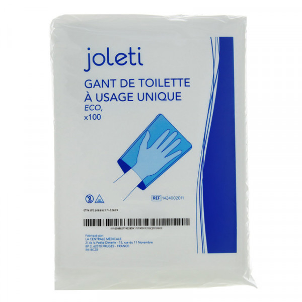 Gants De Toilette Molletonné À Usage Unique X100 – Hygiène tout Gants De Toilette À Usage Unique