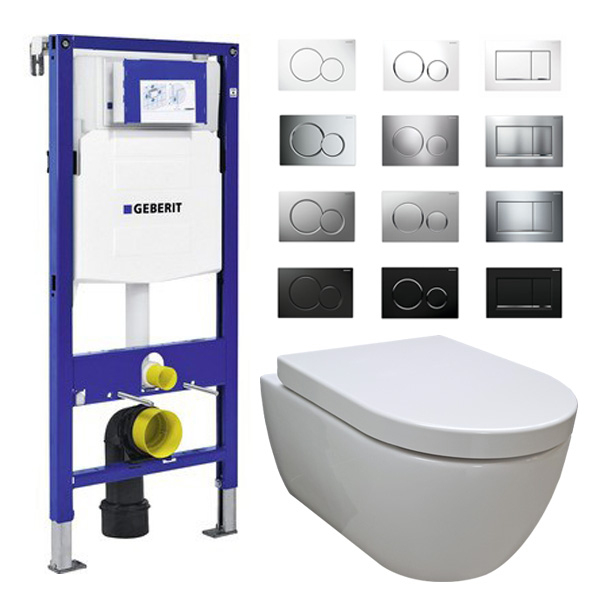 Geberit Sigma Up320 Complete Set Rim-Free Wandcloset tout Toilette Complete