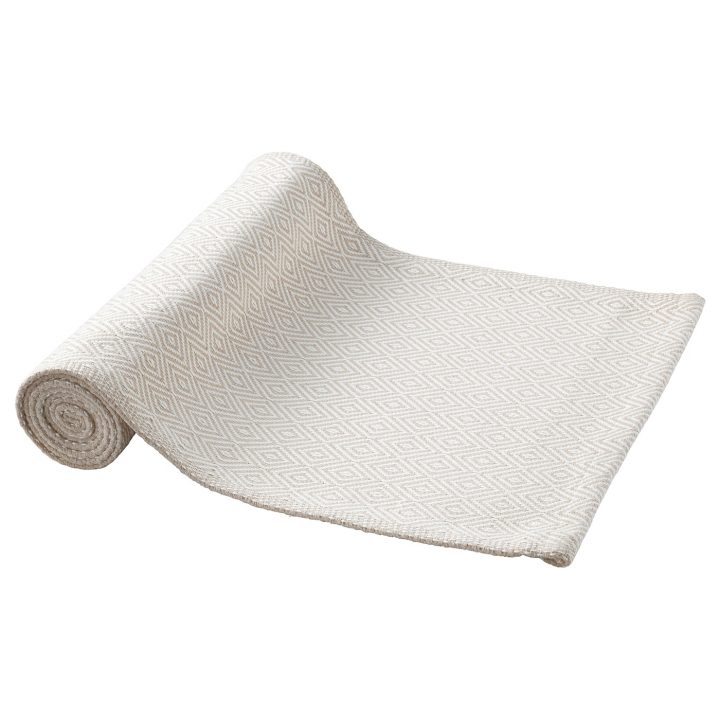 Goddag Chemin De Table, Beige, Blanc – Ikea encequiconcerne Chemin De Lit Ikea