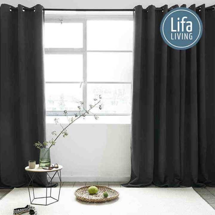 Grand Rideau Occultant À Oeillets – Jusqu'À 3 Mètres dedans Rideau Insonorisant