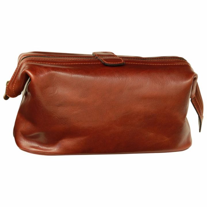 Grande Trousse De Toilette Cuir Homme Ou Femme -Old Angler- dedans Trousse De Toilette Homme Cuir