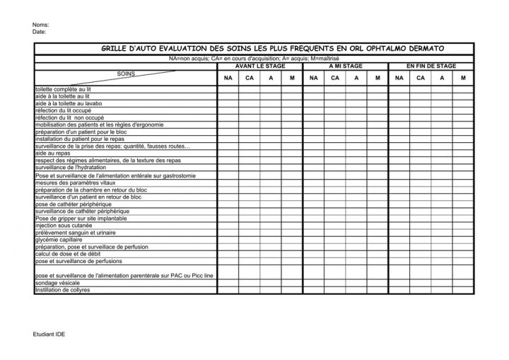Grille D`auto Evaluation Des Soins Les Plus Frequents En avec Toilette Au Lit Grille D`auto Evaluation Des Soins Les Plus Frequents En avec Toilette Au Lit