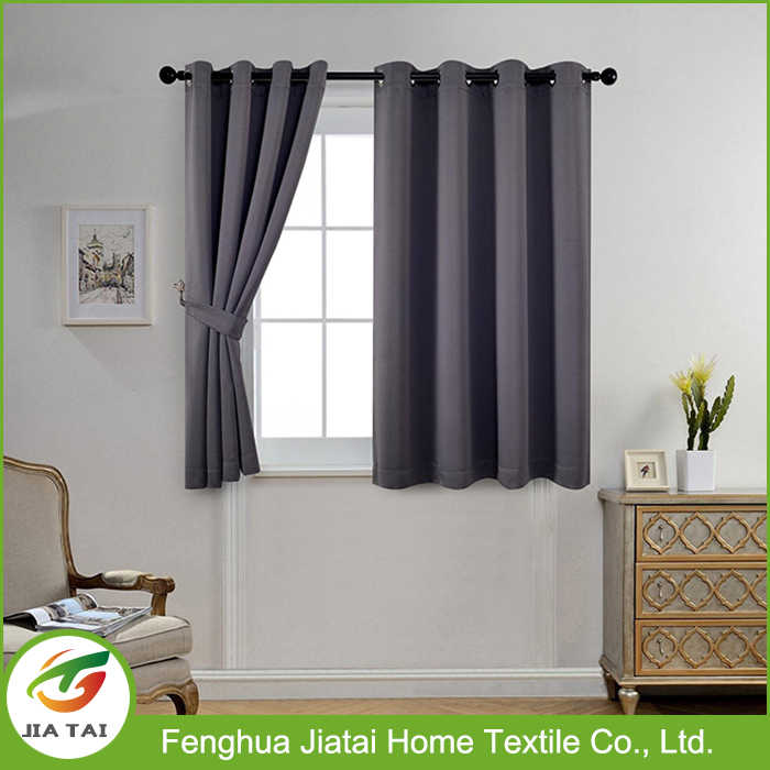 Gris Foncé Court Fenêtre Rideaux Assombrissants Rideaux pour Rideaux Occultants Gris