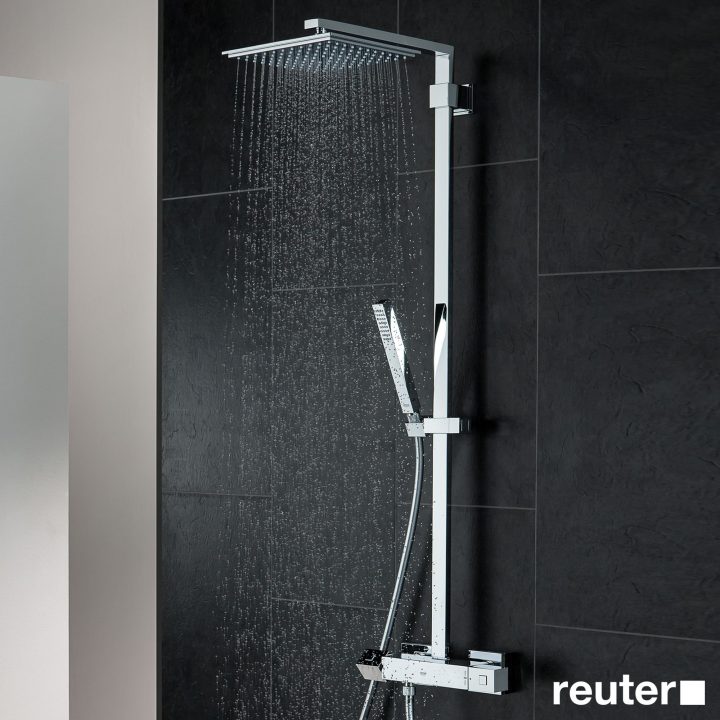 Grohe Euphoria Cube Xxl Duschsystem Mit Thermostatbatterie pour Colonne De Douche D Angle Grohe