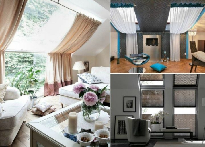 Habillage De Fenêtre De Toit Et Puits De Lumière- Rideaux à Rideau Sur Fenetre