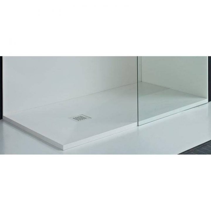 Habitium.fr: Receveur De Douche Lisse Extra-Plat Resigres serapportantà Receveur De Douche 90X80