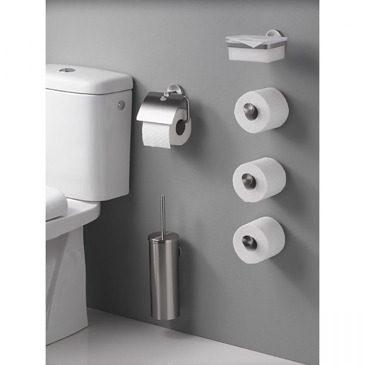 Haceka Kosmos Porte Rouleau Papier Toilette Avec Abattant tout Porte Papier Toilette Rouge