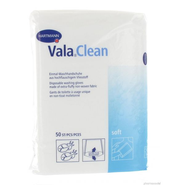 Hartmann Valaclean Soft 50 Gants De Toilettes Jetables serapportantà Gants De Toilette À Usage Unique