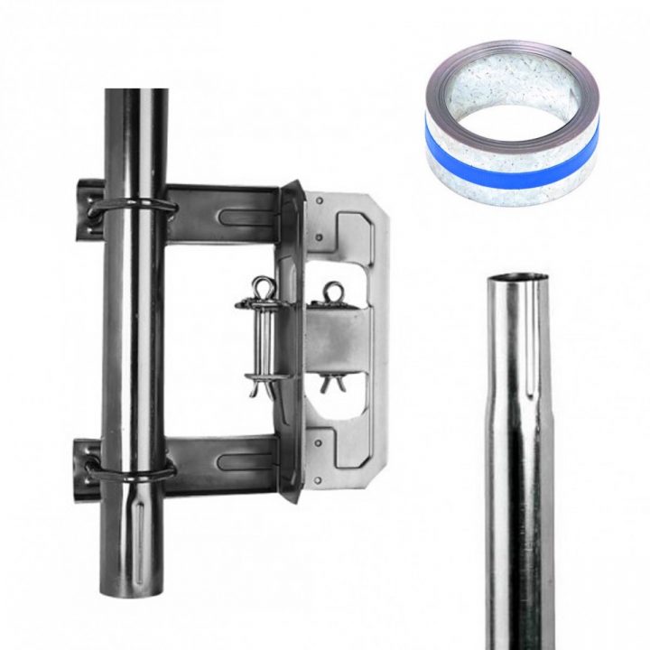 Hdsat Pack Cerclage + Feuillard + Mat Antenne 1,5M Diam serapportantà Cerclage Cheminée