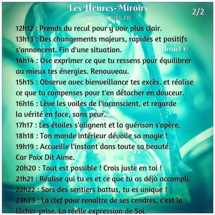 Heures-Miroirs, La Magie Des Synchro-Destinées En 2020 à Chemin De Vie 9 Signification