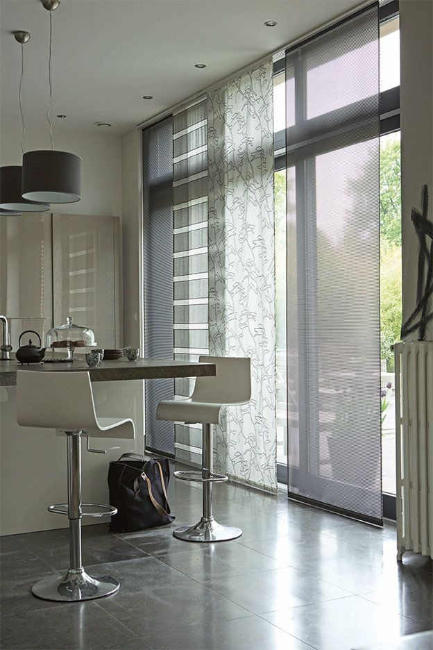 Heytens | Panneau Japonais, Voilage Fenetre, Rideaux à Rideaux Baie Vitree 3 Metres