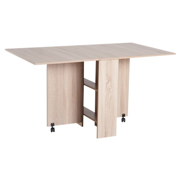 Homcom – Table Pliante De Cuisine Salle À Manger Amovible avec Table Salle A Manger Pliante