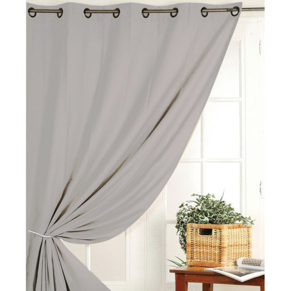 Homemaison – Rideau Occultant Uni À Œillets Polyester avec Rideau Occultant Grande Largeur Homemaison – Rideau Occultant Uni À Œillets Polyester avec Rideau Occultant Grande Largeur