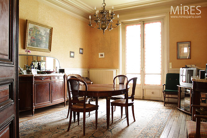 Hôtel Particulier Parisien. C0037 | Mires Paris tout Papier Peint Salle À Manger